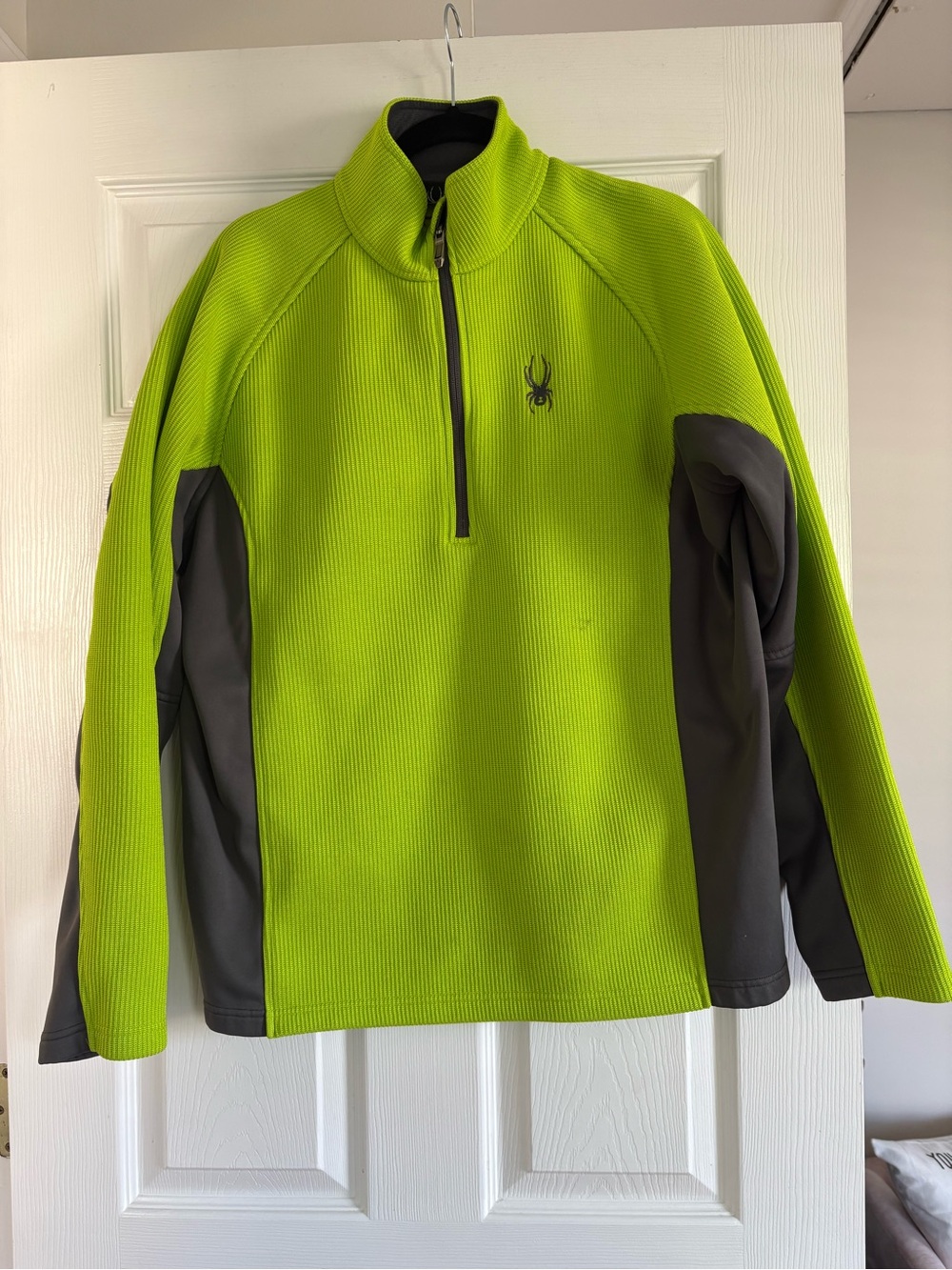 Spyder Lime Green & Gray Half-Zip Pullover